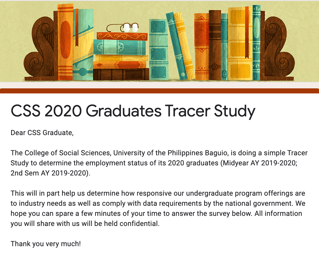 CSS 2020 Graduate Tracer Study